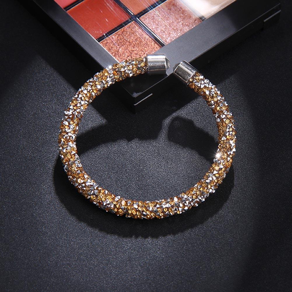 Gelang Kristal Fashion Retro Indah Open Bangles Bracelet Untuk Wanita Gadis Bracelet Untuk Wanita Aksesoris Perhiasan