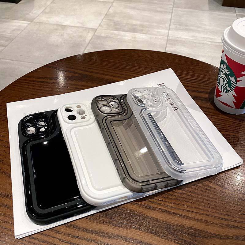 IPHONE Soft Case Kompatibel Untuk Iphone14 13 12 11 Pro XS Max X Xr7 +8 Plus Shockproof Casing TPU Camera Cover Protection
