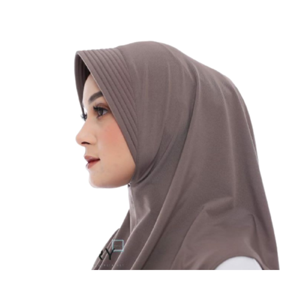 Jilbab / Hijab Khimar Pinguin Instan Jersey / Hijab Jersey premium / kerudung Segi tiga segi3 3