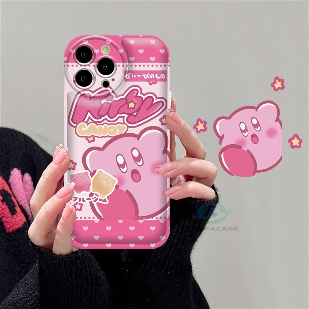 Realme 10 C15 C12 C25S C11 C20 realme5 5i 6i C3 8i C21Y C25Y Kartun Lucu Kirby Silikon Airbag Case Binteacase