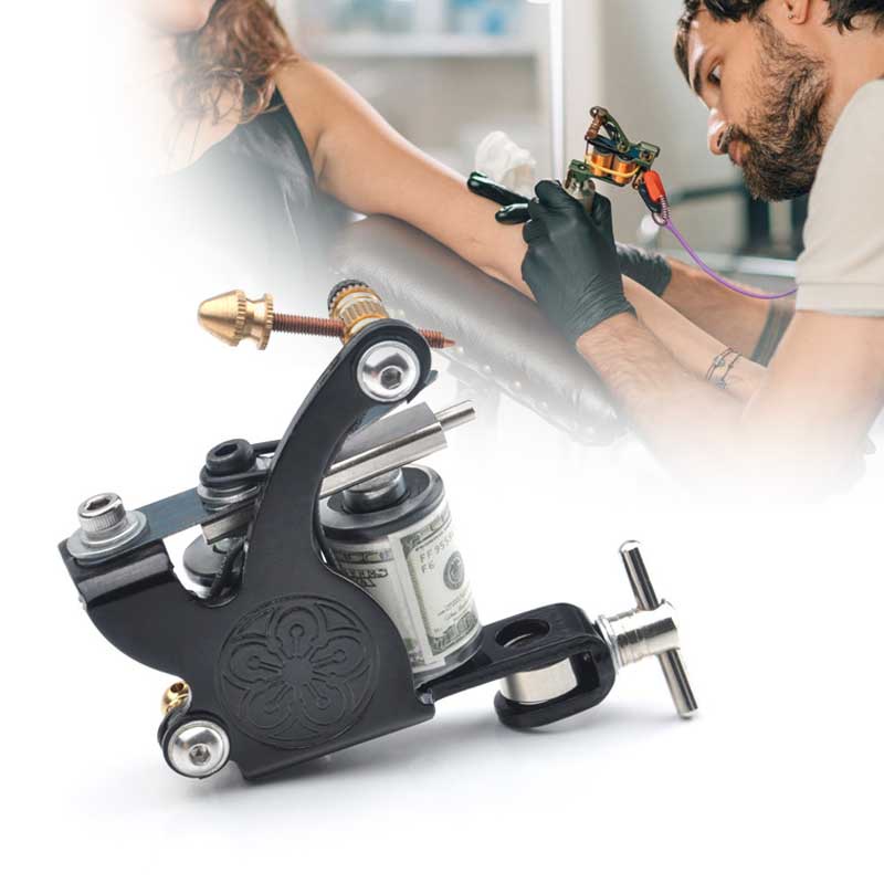 Mesin Tato Mesin Tattoo Coil Jari Untuk Liner Dan Shader