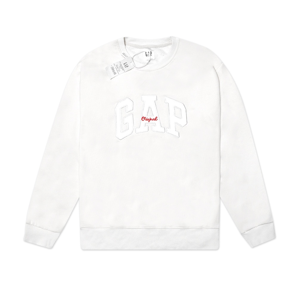 GAP Patch Logo Crewneck Sweatshirt White