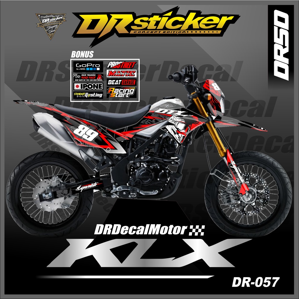 (BISA COD) Decal KLX BF 150 L Full Body Custom Design- Dekal Klx Sticker Fullbody Desain Simpel
