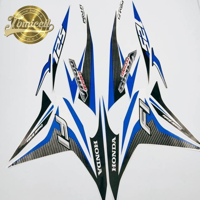striping honda vario 125 techno old 2014 2015 putih list body standar