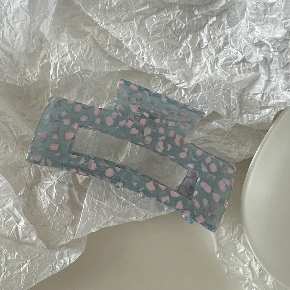 Agustina Asetat Rambut Cakar Lucu Elegan Ins Bunga Baru Ponytail Holder Berongga Franch Gaya Hiu Klip Fashion Hiasan Kepala Korea Hiu Klip