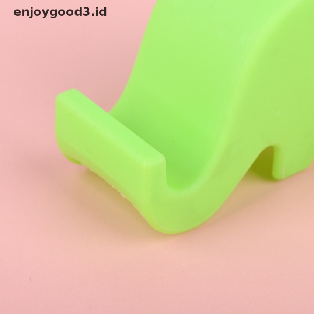 [Rready Stock] 10Pcs Lovely Elephant Mobile Phone Holder Dudukan Meja Stand Holder Plastik (ID)