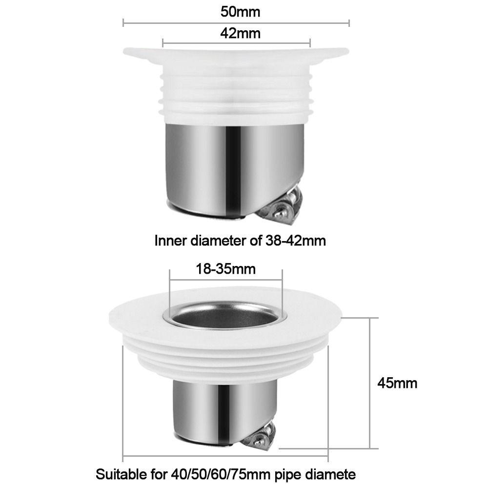 TOP Floor Drain Dapur Berguna Selokan Sumbat Shower Drainer Seal Colokan Pipa Air