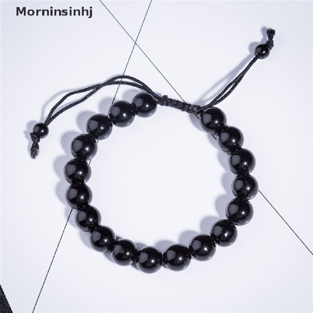 Mornin Fashion Round Obsidian Stone Healthcare Gelang Kesehatan Penurunan Berat Badan id