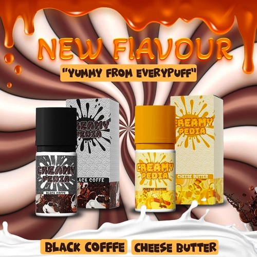 NEW ARRIVAL !! LIQUID CREAMYPEDIA NEW BLACK COFFEE 30ML ORIGINAL