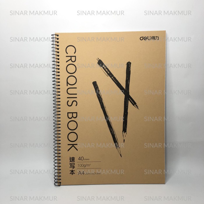 

DISKON SHOPEE/ Croquis Book / Sketch Book / Buku Gambar A4 DELI 7696 (PCS)