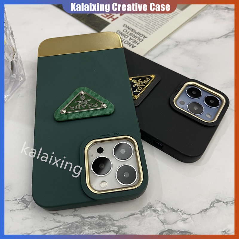 Plating Gold Soft Case Untuk iPhone 14 Pro Max 13Pro 12Pro Max 11Pro 14Plus X Xr Xs Max 7Plus 8Plus Silikon Penutup Belakang