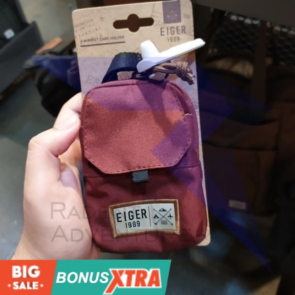 Dompet Kartu EIGER1989 X Card Holder Multi 91000 6467 Maroon Original MURAH KEREN AWET