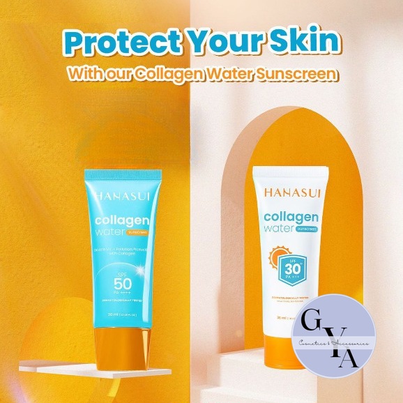 Hanasui Collagen Water Sunscreen SPF 30 SPF 50 30ml - Sunscreen Hanasui SPF 50 - Sunscreen Hanasui S