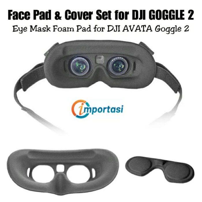 Face Plate Pad Eye Mask DJI GOGGLE 2 Foam Protective Cover DJI AVATA - Abu-abu