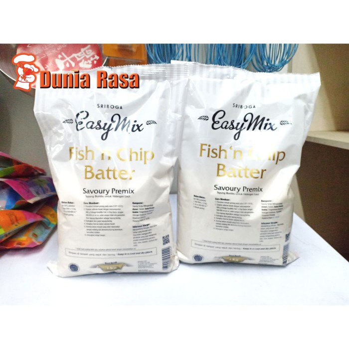 

Easy Mix Fish'n Chip Batter 1kg (Gratis MRJELLY Agar-agar 1 Sachet)