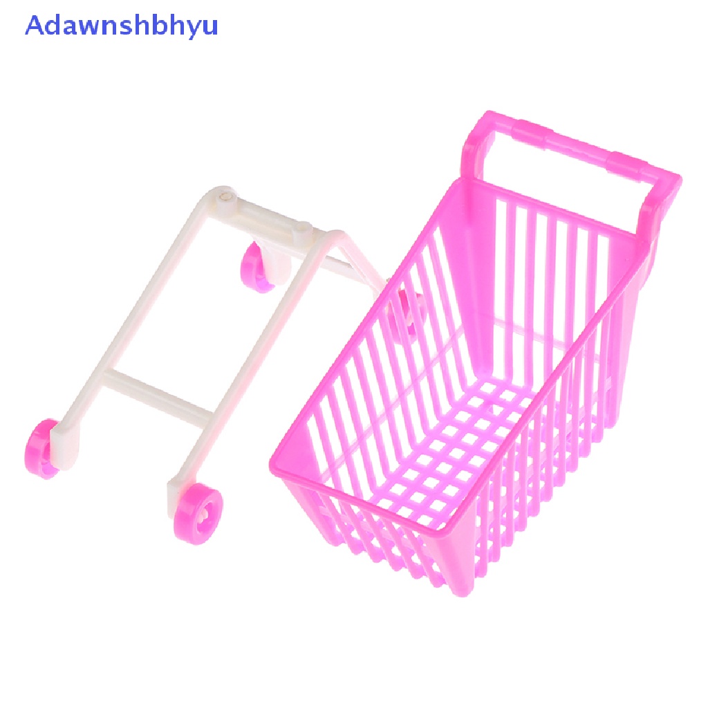 Adhyu 1pcs Children's Toys Mini Shopping Cart Toy Doll Accessories Gifts For Kids ID