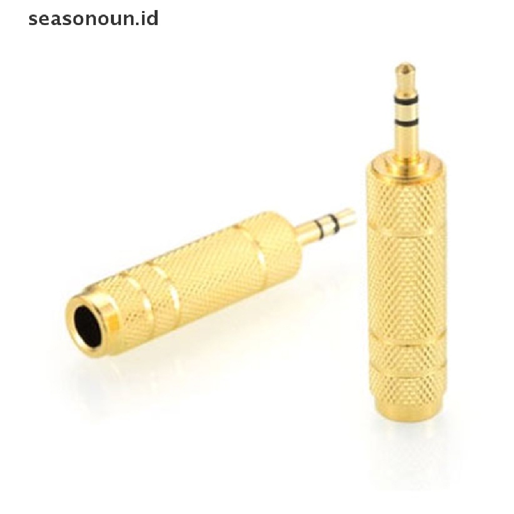 Seasonoun 3.5 Ke 6.5 Konversi Head Plug Konverter Piano Elektrik Adaptor Audio Stereo Jack Converter Mikrofon Kabel Audio Adaptor Male To Female.