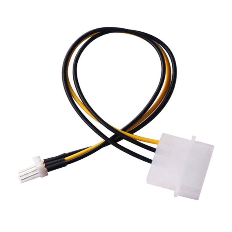 Vivi 3-Pin to 4-Pin Molex Pass-Through Fan Power Adapter Kabel 4Pin Molex/IDE to 3Pin