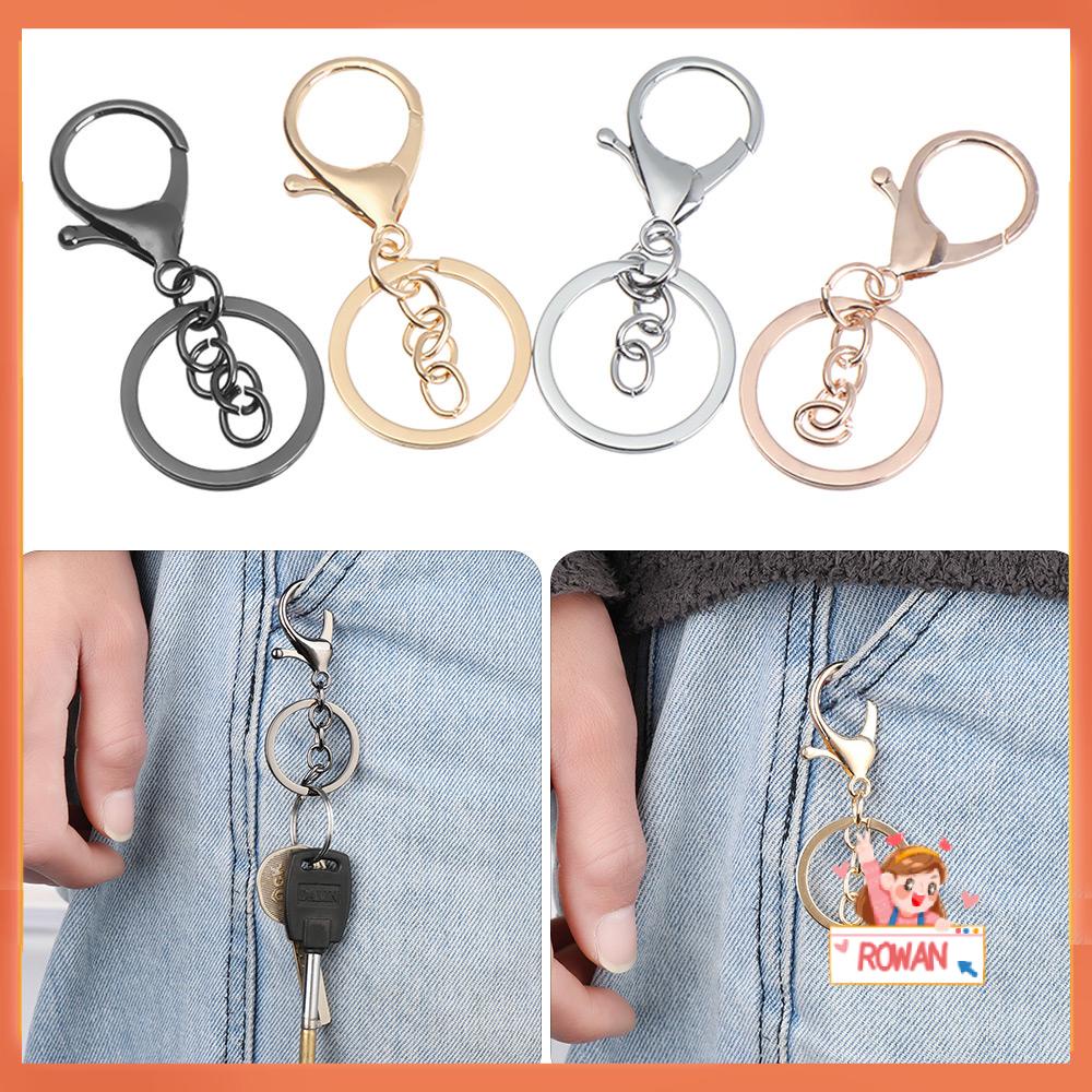 R-flower 5pcs Split Key Ring 30mm Tempat Aksesoris Key Hook