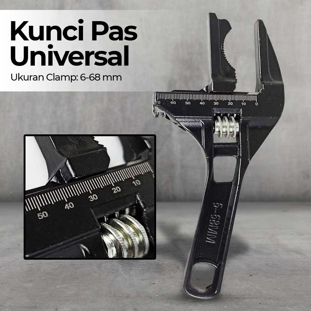 (BISA COD) FTIHSHP YINLONGDAO Kunci Pas Universal Adjustable Wrench Spanner - UW83