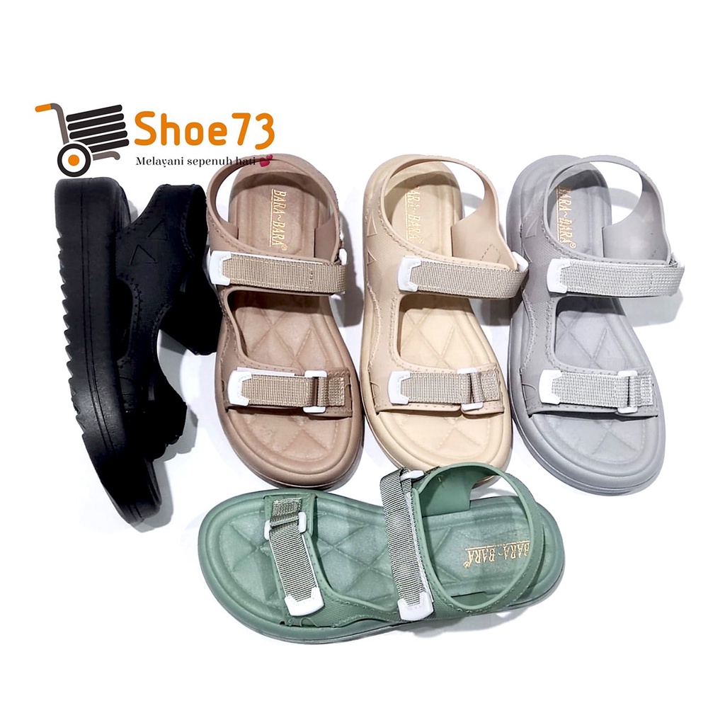 BARA BARA JSL 2207 V-6 SIZE 36-40 ORIGINAL l Sandal tali jelly wanita l Sendal gunung cewek impor