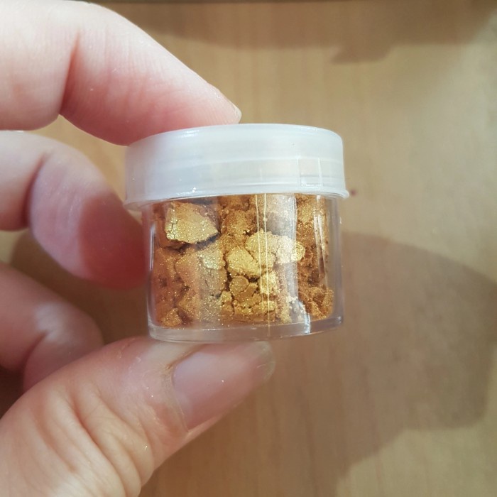 ✨NEW✨ -lustre dust gold edible 3 gr/edible luster dust/ pewarna makanan gold - silver- 1.1.23