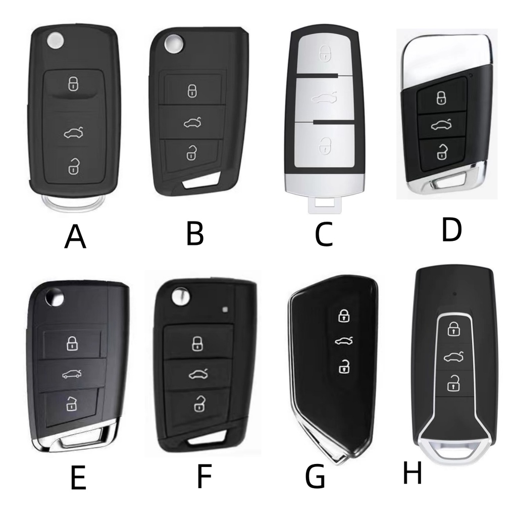 Untuk Volkswagen key case Golf7 MK7 Tiguan MK2 Ateca Leon Fr2 Ibiza Skoda Octavia