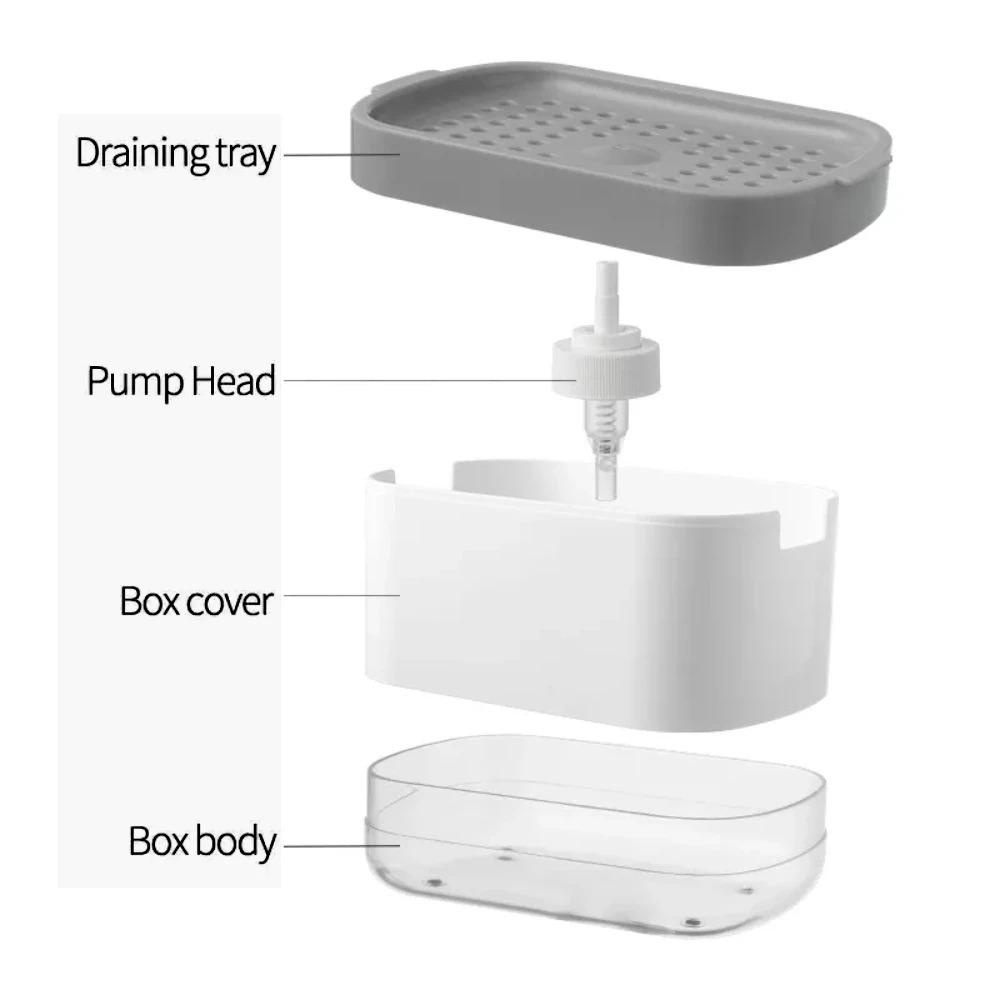 Populer Botol Foam Pump Gadget Portable Spons Dapur Berdiri