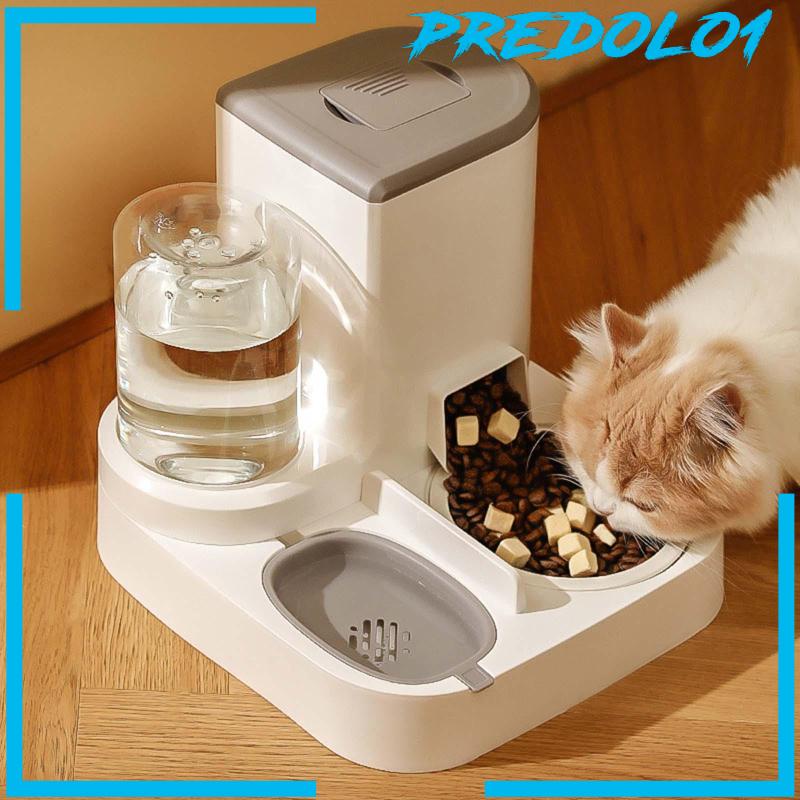 [Predolo1] Tempat Makan Anjing Kucing Otomatis Mudah Dibersihkan 2in1 Drinker Feeder for Kitten