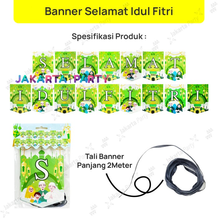 Banner Selamat Idul Fitri  / Bunting Flag Idul Fitri