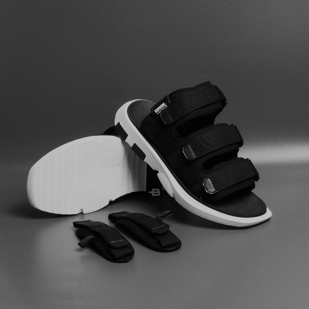 Sandal Gunung Pria - ALPHA BLACK WHITE