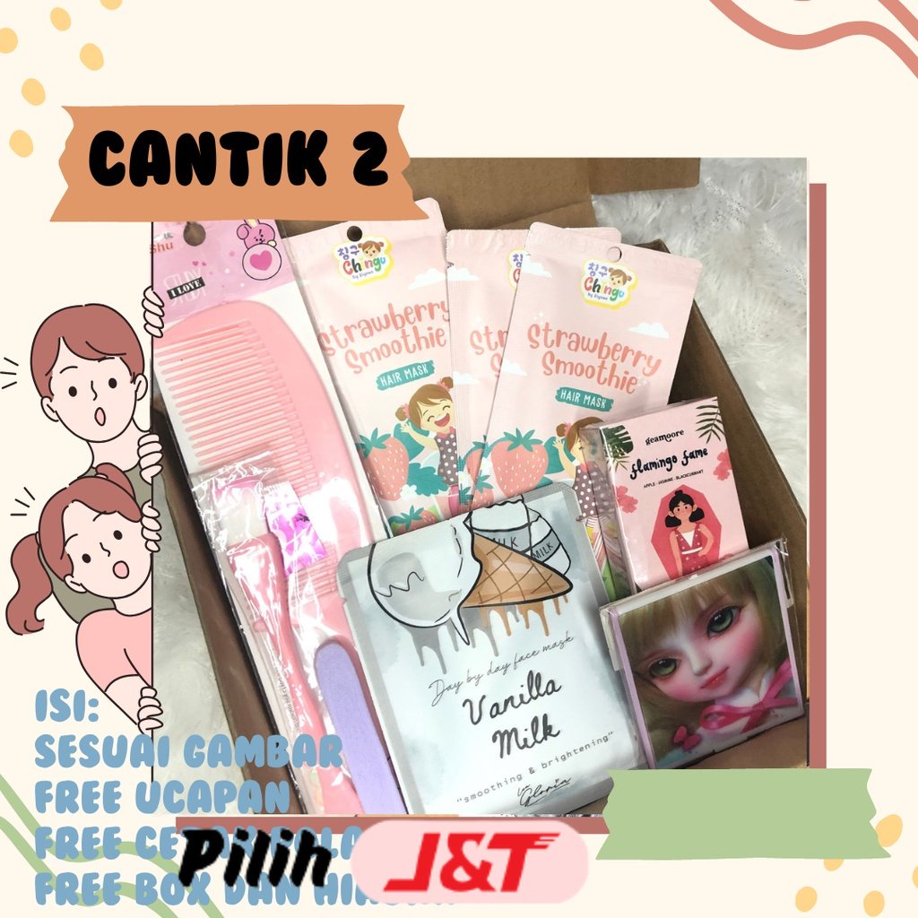 hampers kado masker kecantikan parfum sisir bt21 box bok boxs kuas masker lengkap kado hadiah pacar 