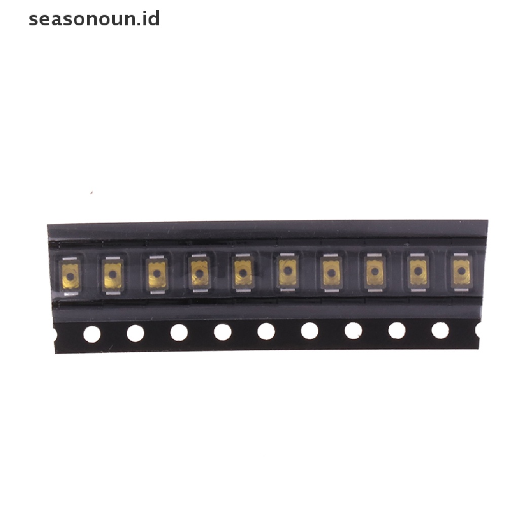 Seasonoun 10Pcs Mini 2 * 3 * H0.65mm Tactile Push Button Switch Tact 2pin Micro Switch SMD Untuk Kamera Ponsel.