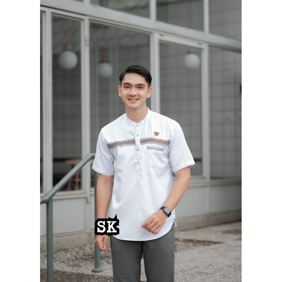 Koko Kurta Lengan Pendek Matt Katun  Adem Tebal Terlaris