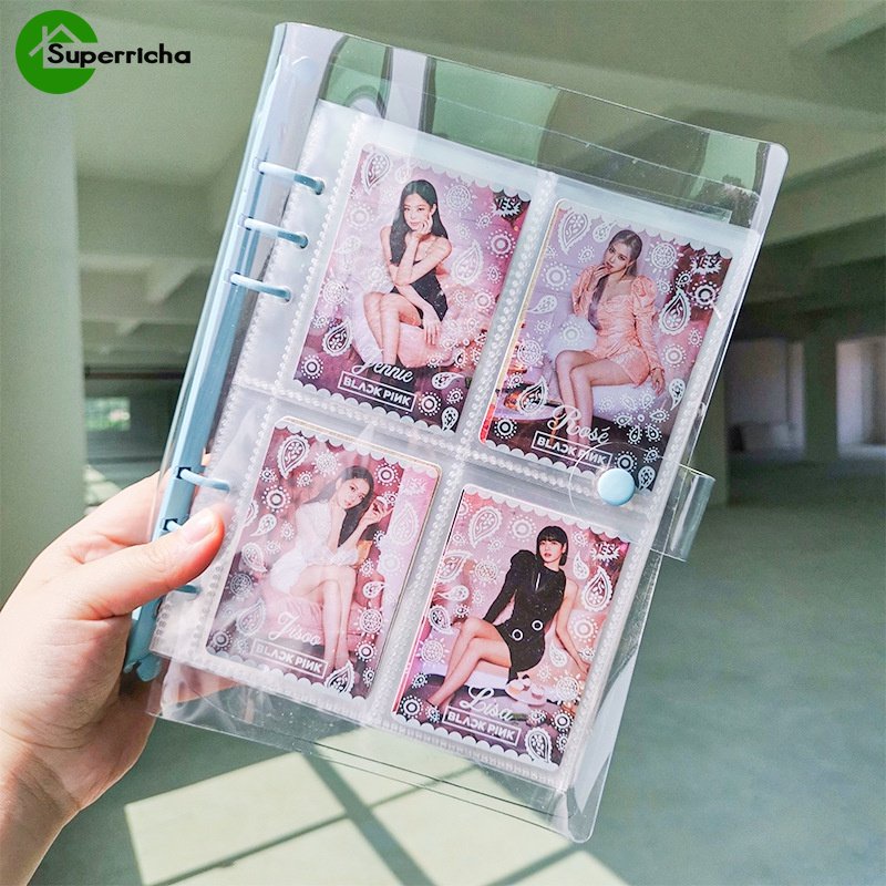 10pcs/set Lengan Pengikat A5 Standar/1P 2P 4P Pengikat Album Foto Transparan Refill Inner Sleeves/Kartu Penyimpanan Photocard Loose-leaf/Tas Penyimpanan Loose-leaf Multifungsi