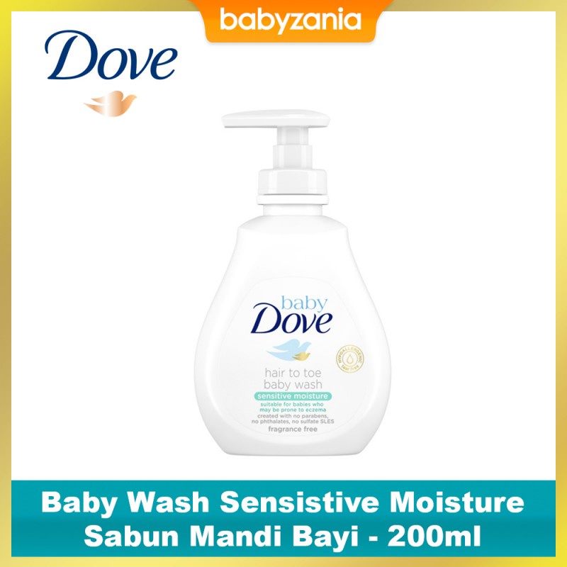 Dove Baby Wash Hair to Toe Sabun Bayi - Sensitive Moisture 200 ml