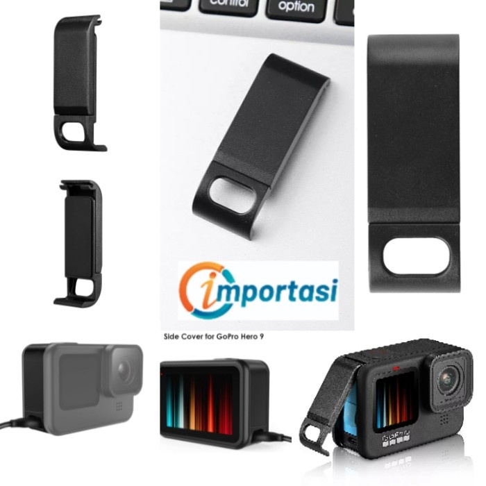 Tutup Battery Batere Door GOPRO HERO 9 &amp; 10 Charging Hole Side Cover