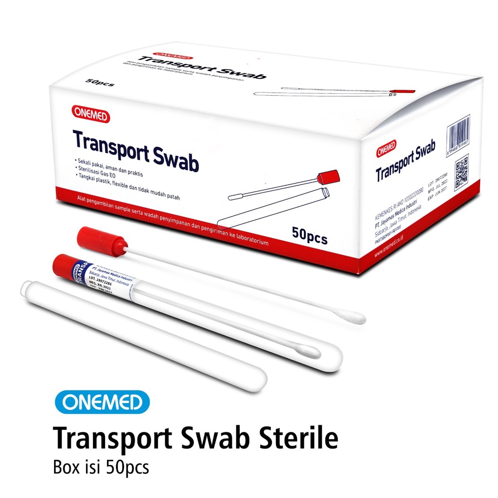 Transport Swab Steril Onemed Box Isi 50 Pcs OJ2