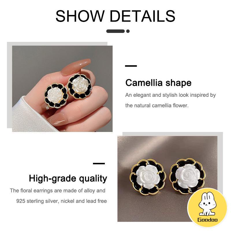 Anting S925 Desain Perak Temperamen Serbaguna Geometris Fashion Sederhana -Doo