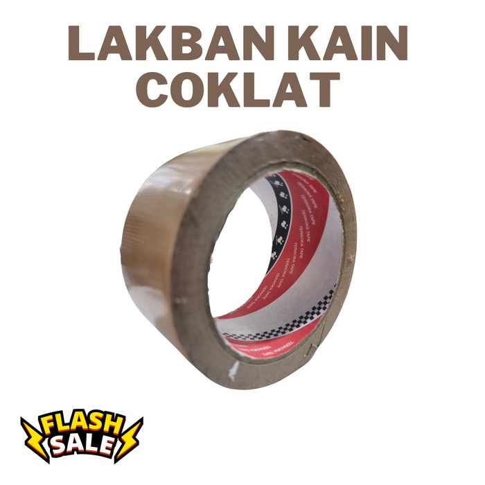 Lakban Kain Kuning 2 inch x 25 meter / cloth tape 48mm x 25 meter