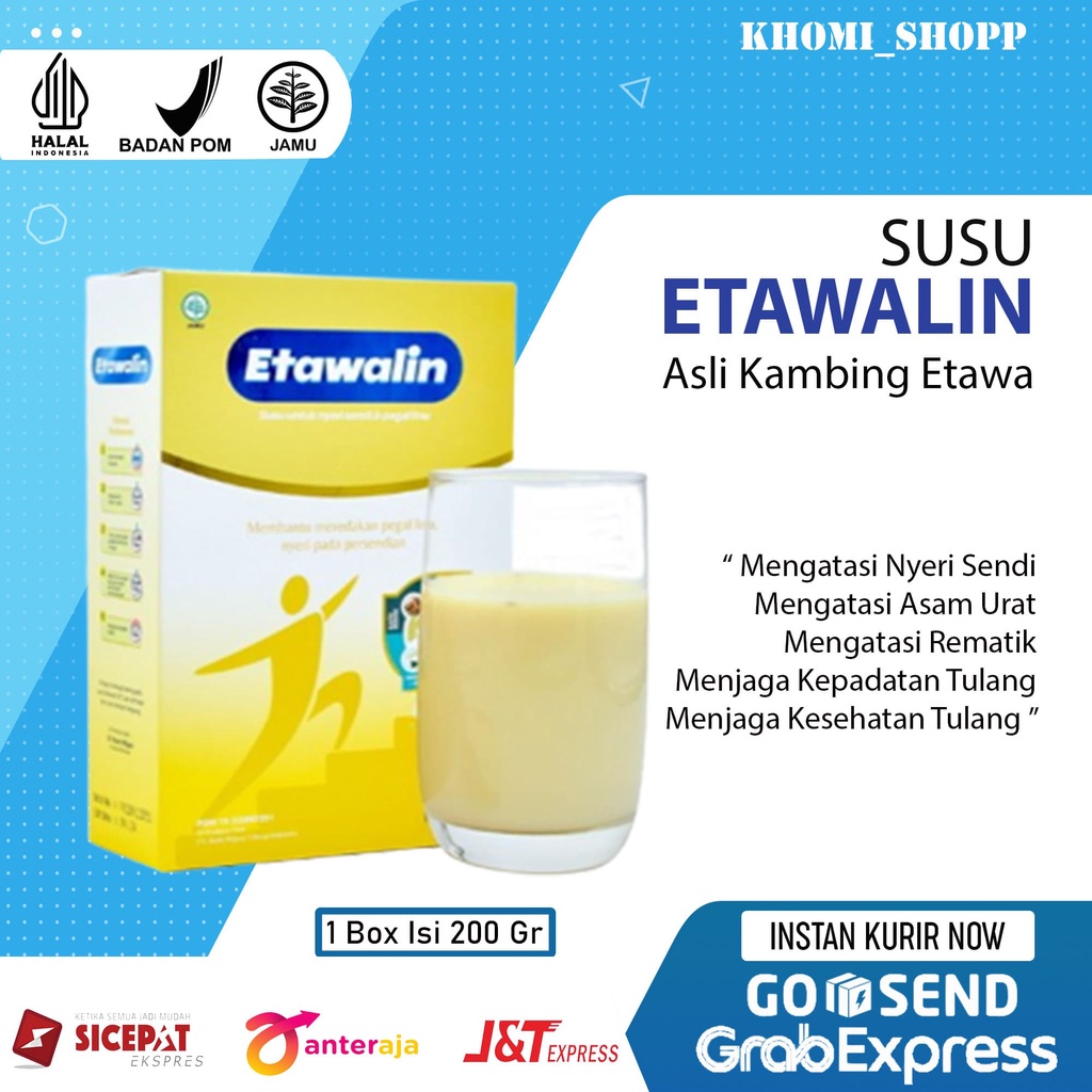 

Susu Etawalin Asli Original Isi 2 Box | Susu Kambing Etawa Atasi Nyeri Sendi Sakit Lutut | Susu Etawa Meningkatkan Kepadatan Kesehatan Tulang