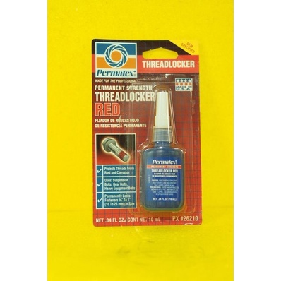 PERMATEX PERMANENT STRENGTH THREADLOCKER RED