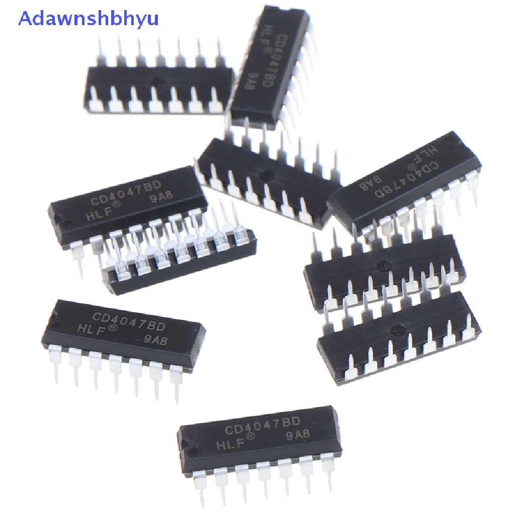 Adhyu 10PCS CD4047BE IC Baru Dan original in-line DIP-14 multi-frequency Oskilator ID