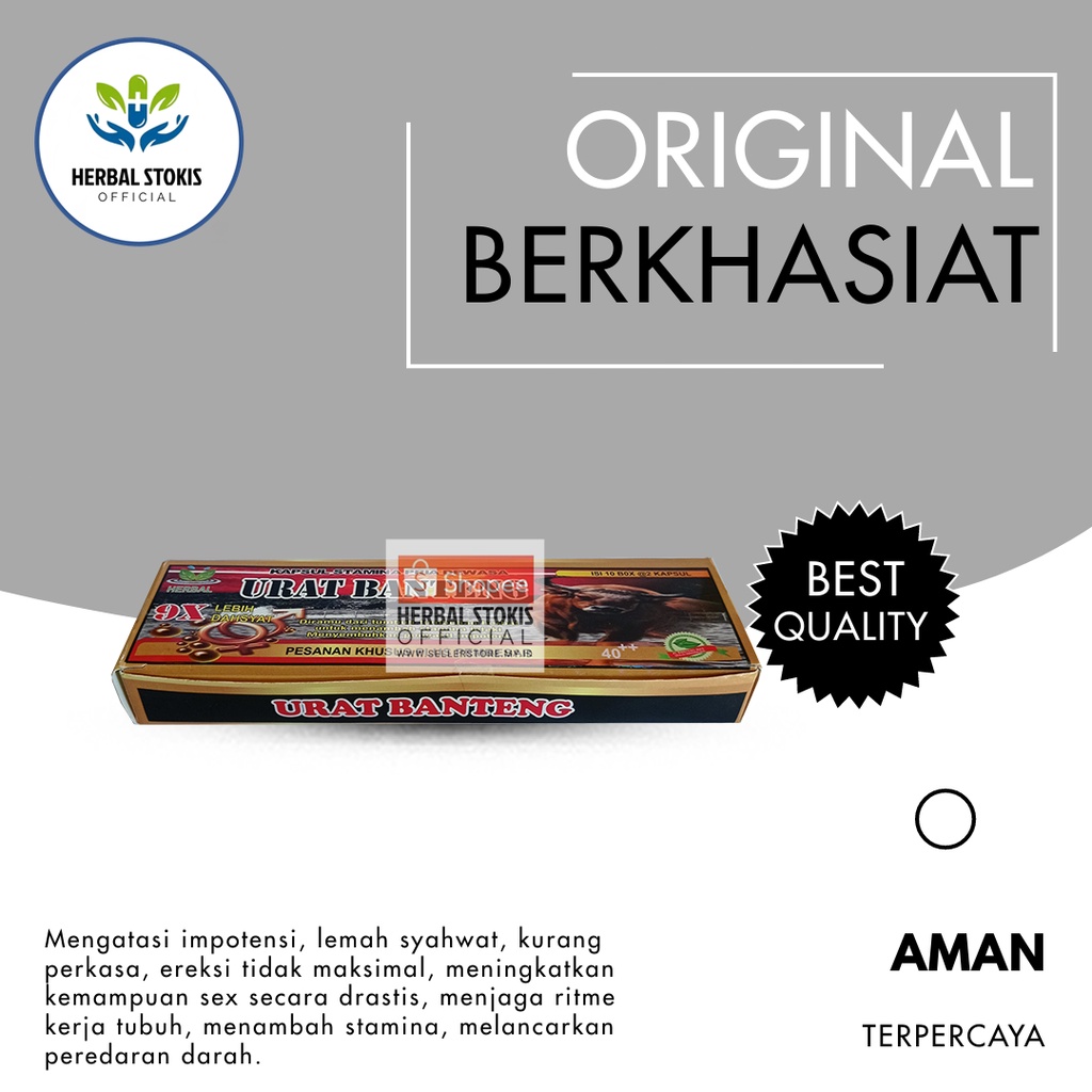 

Suplemen Kapsul Herbal Urat Banteng Pria Lebih Tahan Lama Kapsul Stamina Perkasa Original Jamu Kesehatan Herbal Bukan Obat Herbal Kuat KIMO