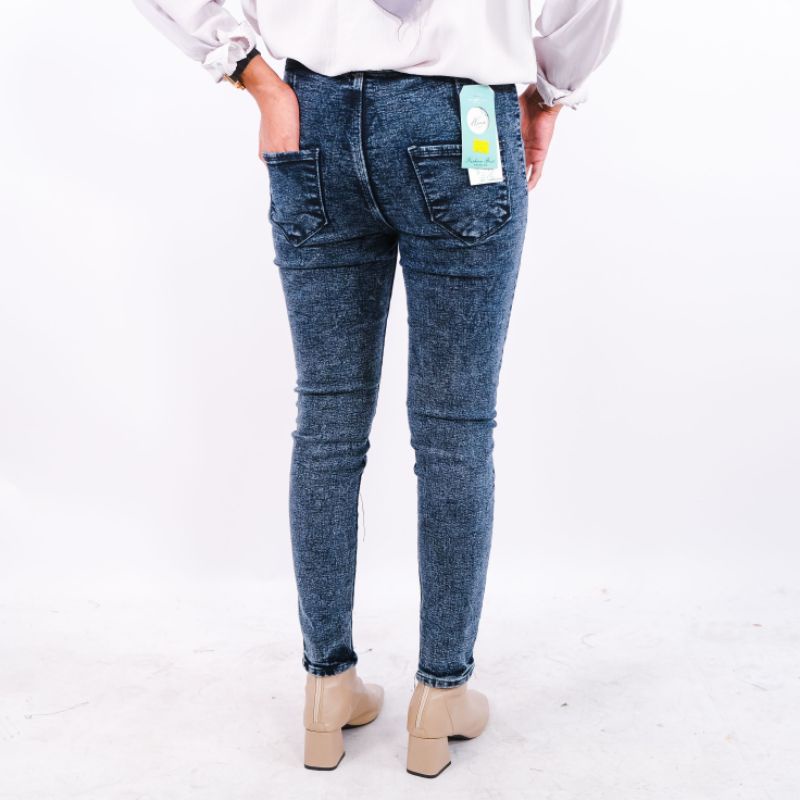 Celana Skinny Jeans Tulang Wanita Pinggang Highwaist / Hw Tulang Front Line