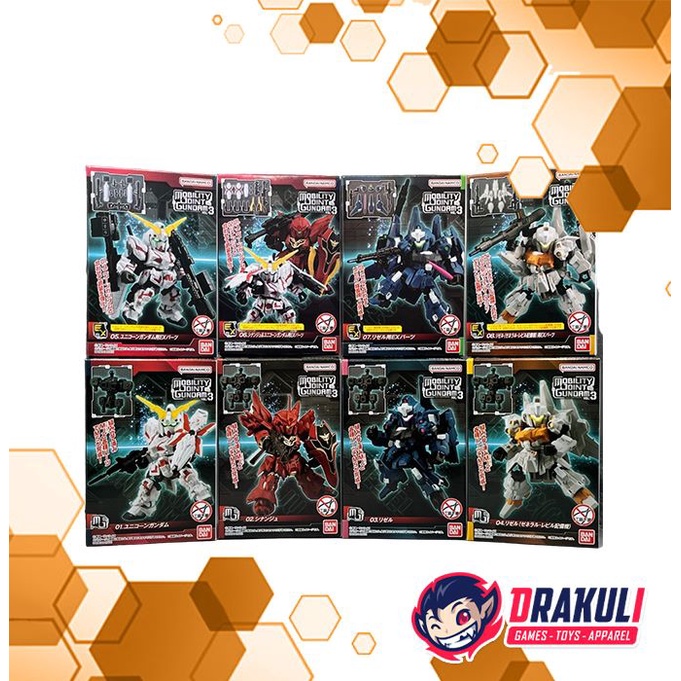 Toys BANDAI Mobility Joint Gundam Vol. 3 (Set of 8)