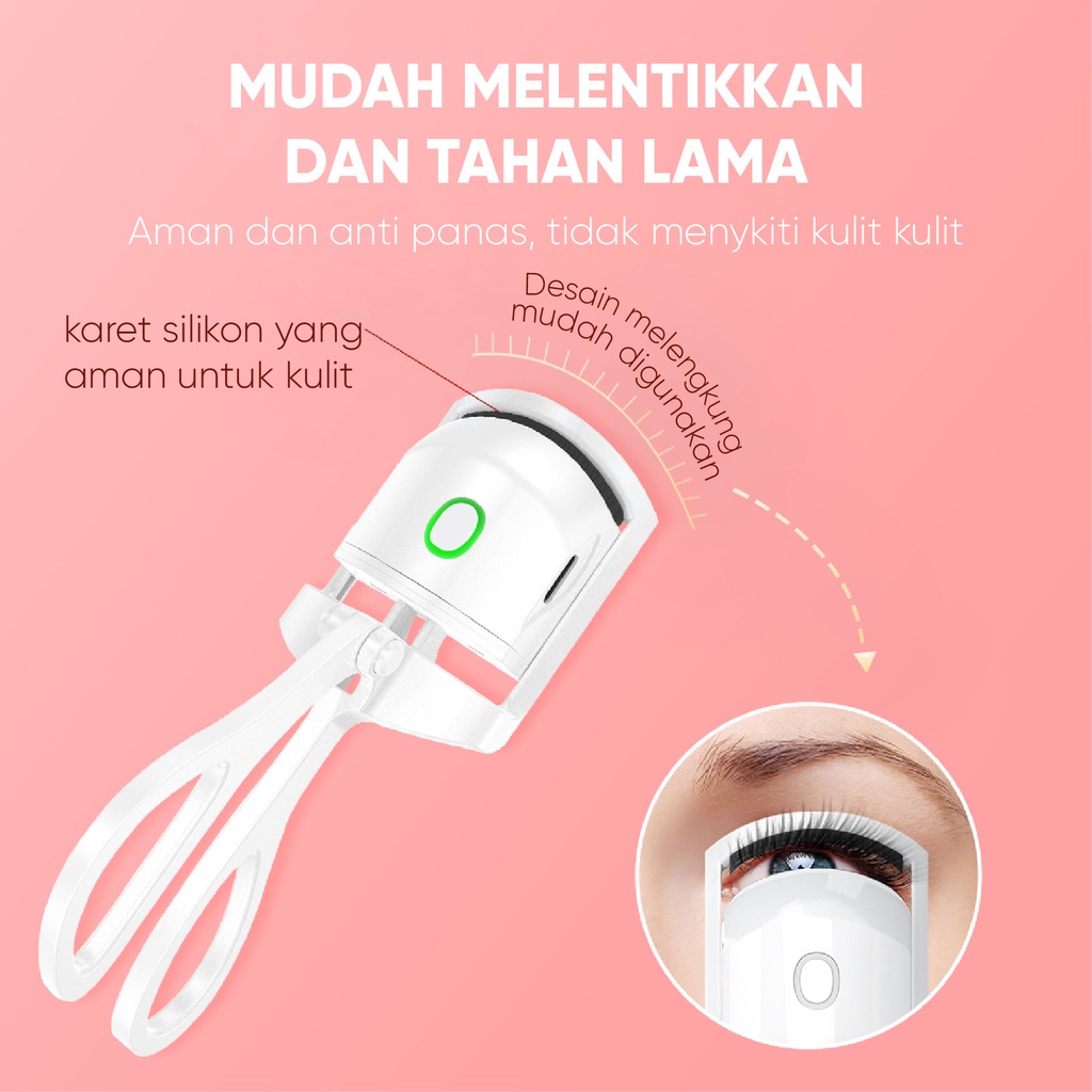 Alat Penjepit Bulumata Listrik Nirkabel Karet Penjepit Jepit Bulu Mata Sisir Dengan Efek Pemanasan Gaya Yang Tahan Lama Penjepit Serum Bulu Mata Sisir Mata Korea Pengisian Daya Usb Eyelash Curler Alat Kecantikan Elektrik Tahan Lama Bisa Dicharge