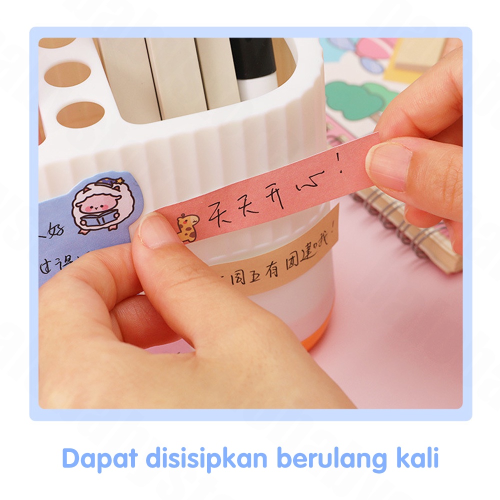 Halo Baby Sticky notes/Index Sticky Note lucu/4 line memo note