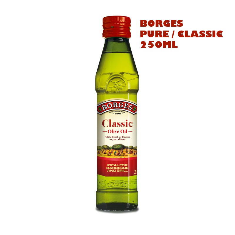BORGES Pure Olive Oil 250 ml / Minyak Zaitun Classic 250ml (ada lainya juga 500ml , 1L , 5L )