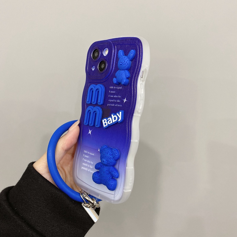 Klein Blue Softcase OPPO A7 A5S A12 A11K A5 A9 A53 A33 A15S A35 A52 A92 A1K A3S A16 A54 A77S A83 F1 F9 Pro A74 A95 A96 A36 A76 A52 A92 A31 A57 A39 F1S Boneka Biru Beruang Kelinci